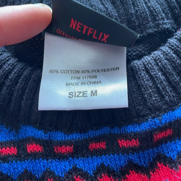 Stranger Things Sweater. Size Medium. - Picture 5 of 6